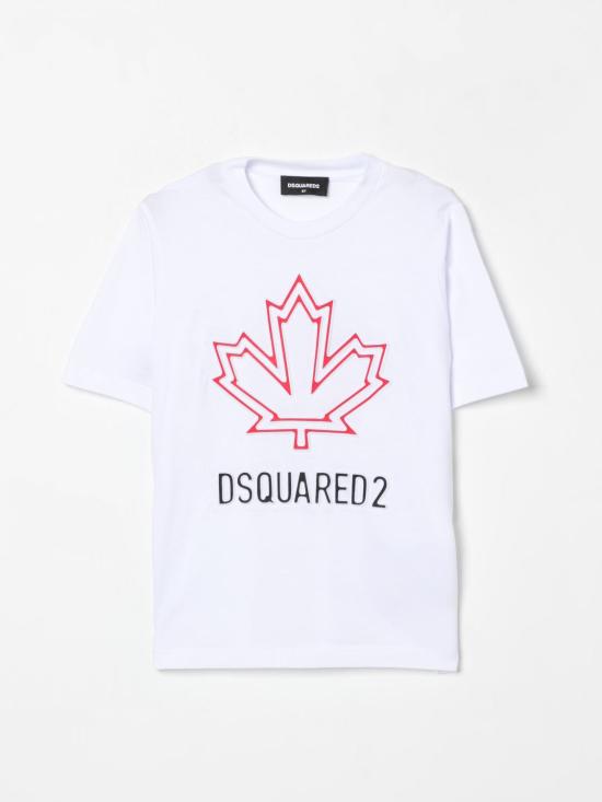 25FW [키즈] 디스퀘어드2 티셔츠 DQ2770D0015 DQ100 White