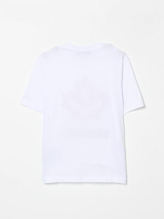 25FW [키즈] 디스퀘어드2 티셔츠 DQ2770D0015 DQ100 White - DSQUARED2