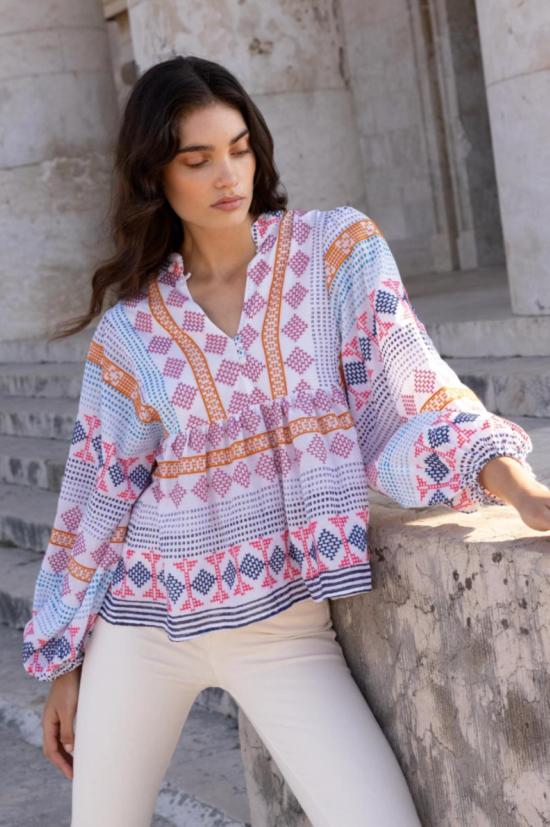  Oliphant 블라우스 올리펀트 만다린 벌룬  카사블랑카 - OTHER BRANDS