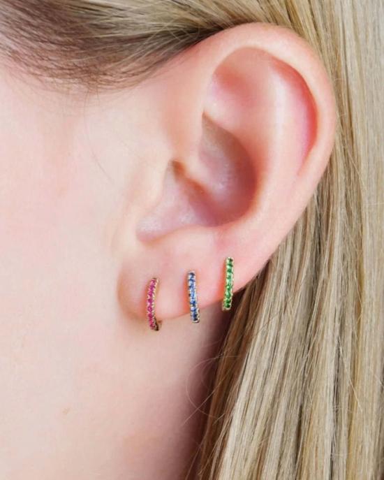  에리네스 이어링 미니 사파이어 허기스 블루 - ERINESS