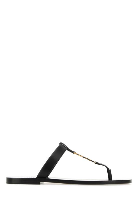 25SS 생로랑 뮬/슬리퍼 775806DWETT 1000 Black