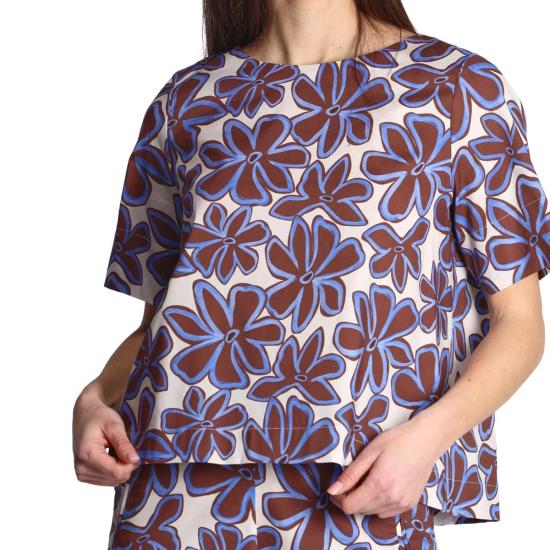  NIU' 블라우스 P25 606 T029 TOBACO Marrone