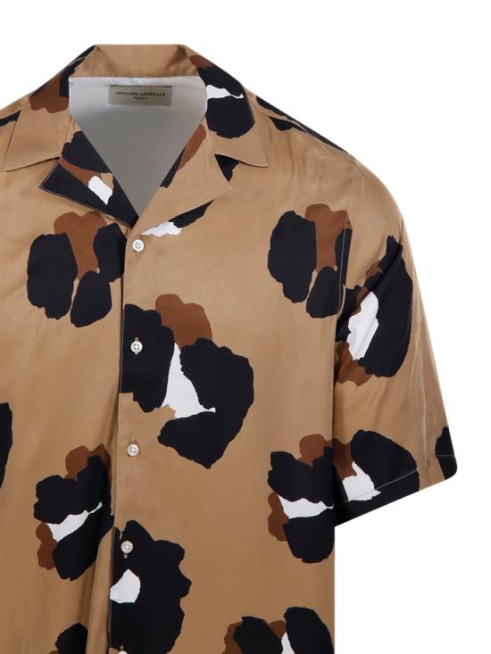 25SS 오피신 제네랄 반팔 셔츠 S25MSHI007 TOFEE BLAK BRW WHIT - OFFICINE GENERALE