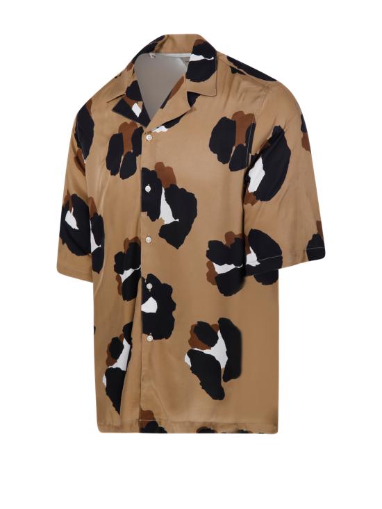 25SS 오피신 제네랄 반팔 셔츠 S25MSHI007 TOFEE BLAK BRW WHIT - OFFICINE GENERALE