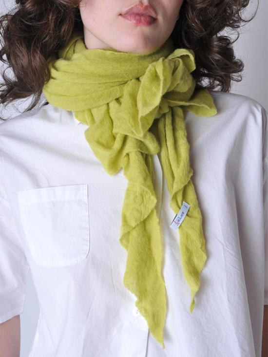  보또 쥐세페 머플러/스카프 보토 주세페 클래식 니트 다이아몬드 캐시미어 스카프 샤르트르즈 - BOTTO GIUSEPPE