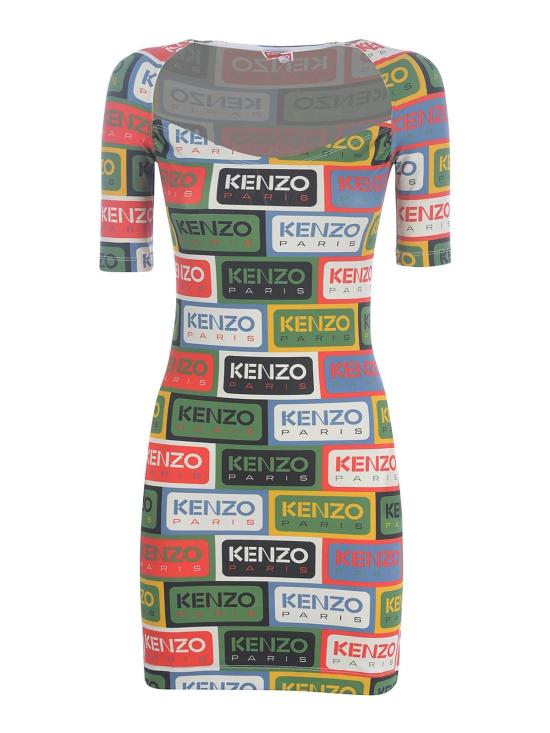  겐조 미디 원피스 FD52RO7294SNMU Multicolour