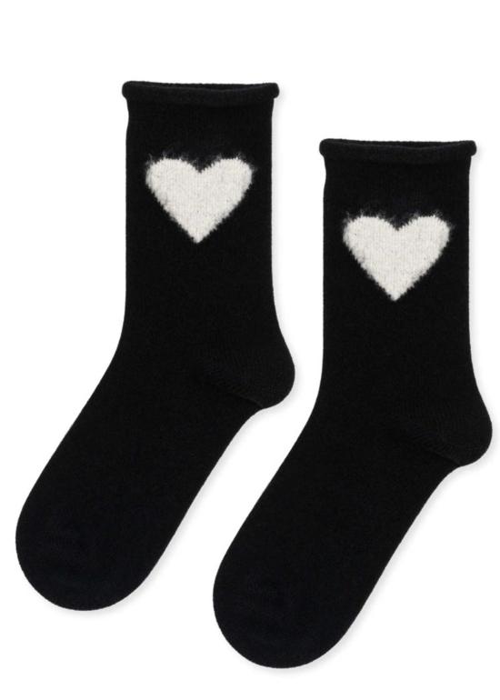  한셀 프롬 바젤 양말 한젤 프롬 바젤 러브 캐시미어 삭스 블랙 - HANSEL FROM BASEL