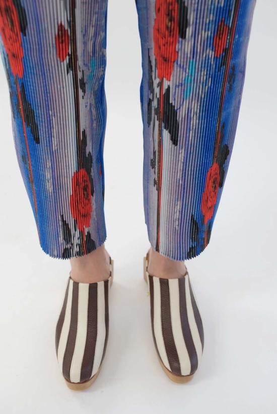  베클리나 뮬/슬리퍼 마티스 플랫폼 뮬 오프 화이트/카스타냐 - BEKLINA