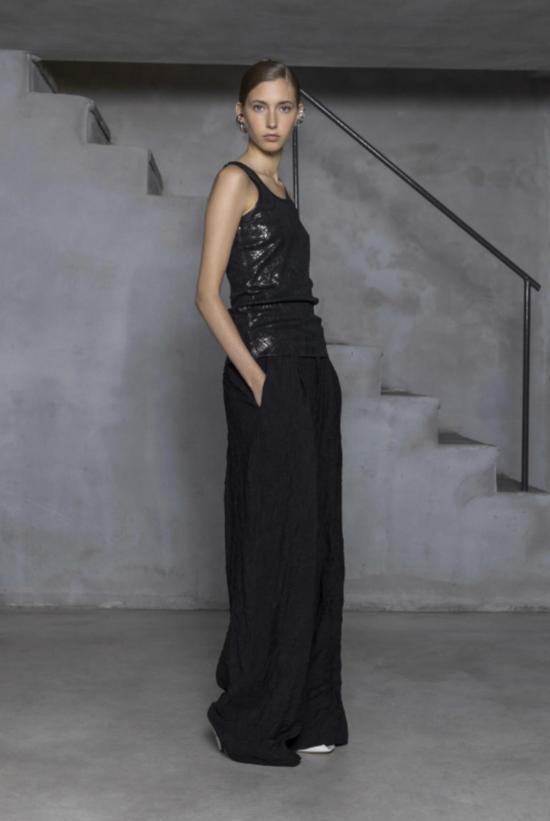  (nude) 스트레이트 팬츠 (누드) 와이드 레그 트라우저 팬츠