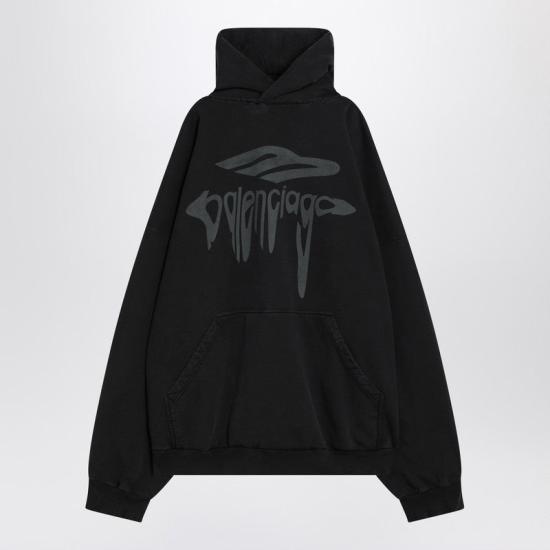 25SS 발렌시아가 긴팔 셔츠 803265TRVS9 XI BALEN 1013 323 black