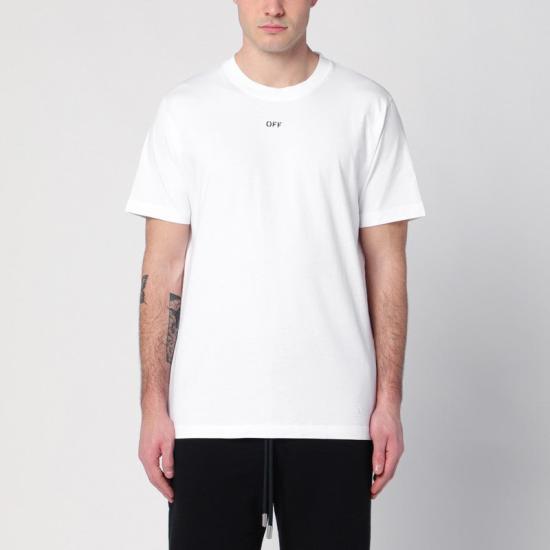 25SS 오프화이트 반팔 셔츠 OMAA027C99JER017 XI OFFW 0110 323 white