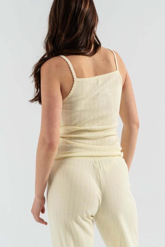  리셋 반팔 티셔츠 레셋 포인텔 클래식 탱크탑 카나리아 - LESET