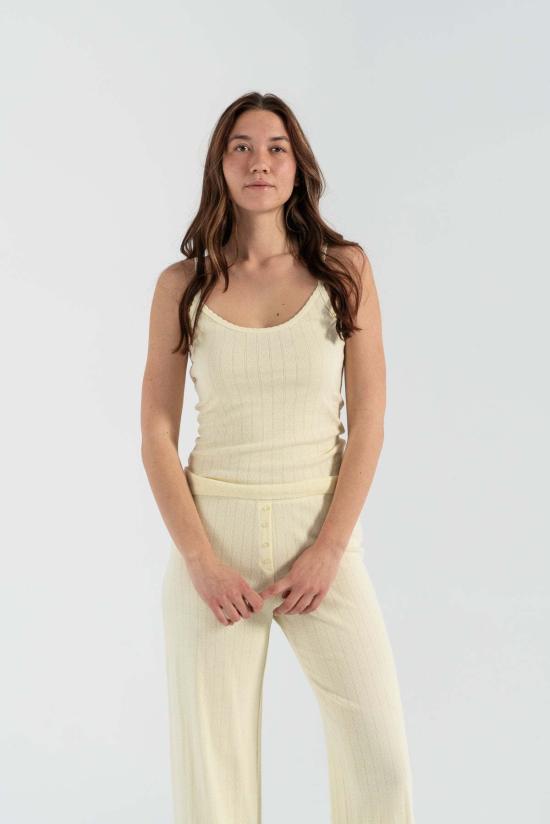  리셋 반팔 티셔츠 레셋 포인텔 클래식 탱크탑 카나리아 - LESET