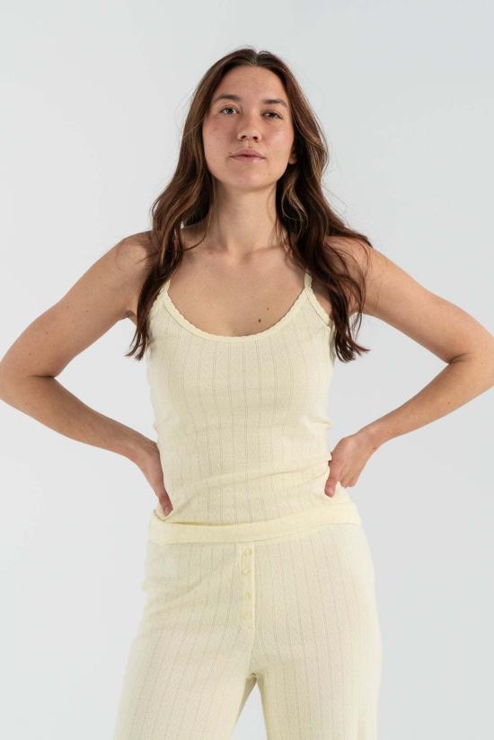  리셋 반팔 티셔츠 레셋 포인텔 클래식 탱크탑 카나리아