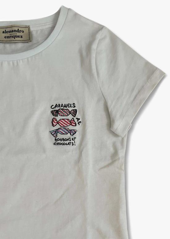  Alessandra Enriquez 반팔 티셔츠 셔츠 107 카라멜/크로아상 - OTHER BRANDS