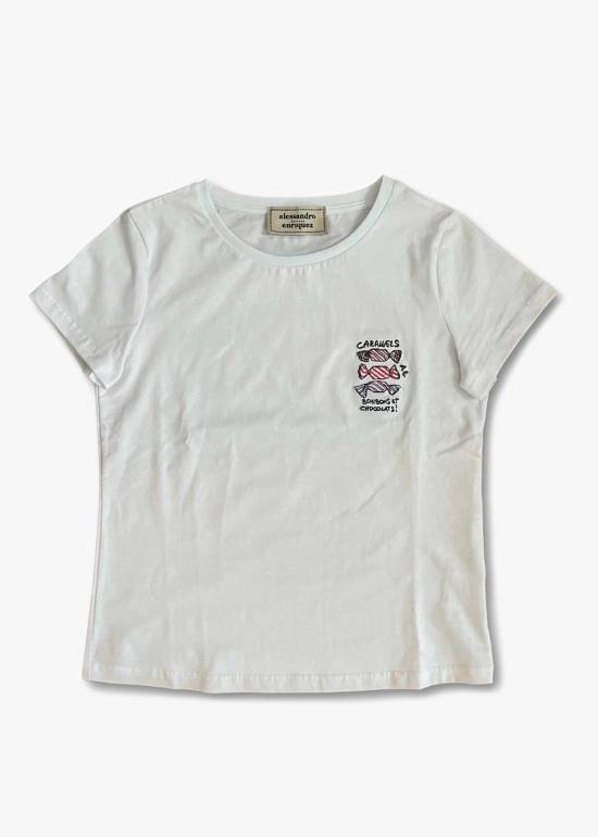  Alessandra Enriquez 반팔 티셔츠 셔츠 107 카라멜/크로아상 - OTHER BRANDS