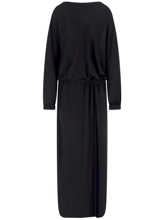 25SS 조르지오 아르마니 미디 원피스 GW000677 TE10814 UC001 BLACK FOREST Black