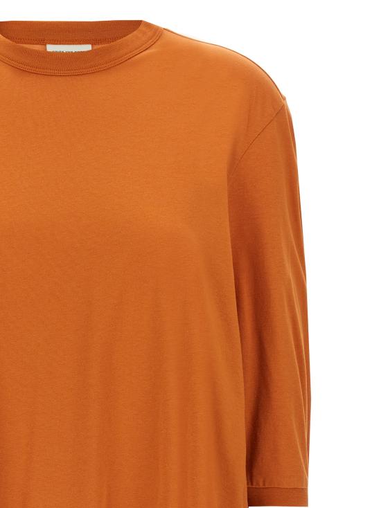 25SS 드리스 반 노튼 반팔 티셔츠 2510111311600353 Orange - DRIES VAN NOTEN