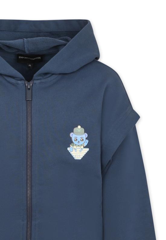 25SS [주니어] 엠포리오 아르마니 트레이닝 상의 EB000271 AF13552 UB150 BLUE - EMPORIO ARMANI