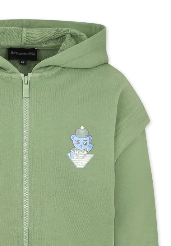 25SS [주니어] 엠포리오 아르마니 트레이닝 상의 EB000271 AF13552 U7201 GREEN - EMPORIO ARMANI