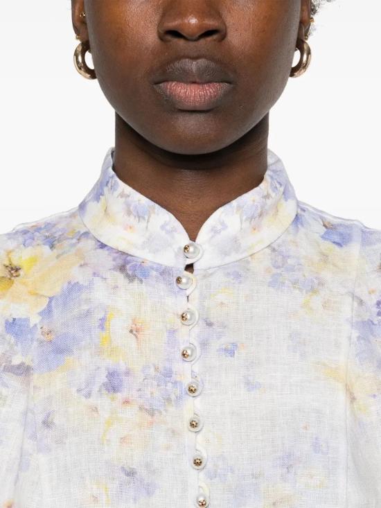 25SS 짐머만 숏 원피스 9142DR251 LILAC FLORAL LIF - ZIMMERMANN