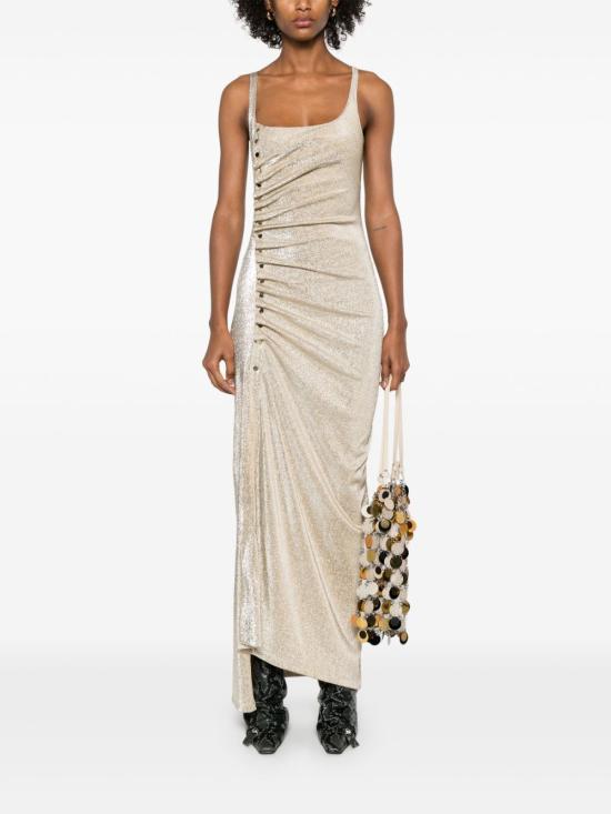 25SS 파코라반 롱 원피스 25PJRO858VI0261 M042 Golden - PACO RABANNE