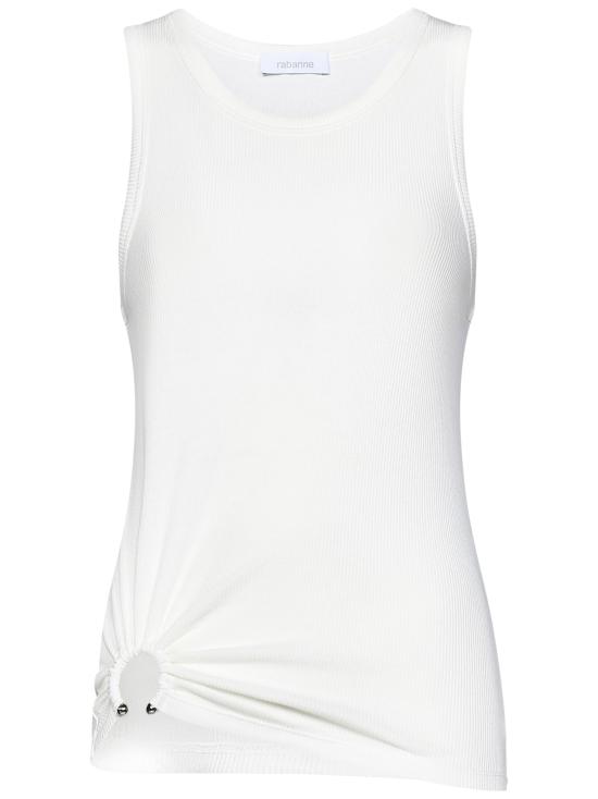 25SS 파코라반 민소매 티셔츠 24FJTE165CO0530 P100 White