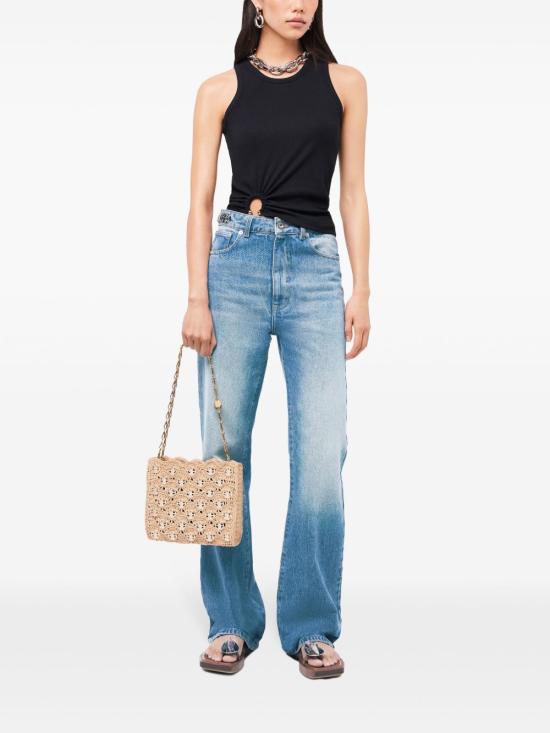 25SS 파코라반 민소매 티셔츠 24FJTE165CO0530 P001 Black - PACO RABANNE