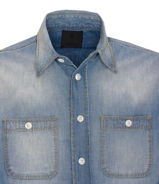 25SS 지방시 데님 셔츠 BM613T5YCL 452 Blue - GIVENCHY