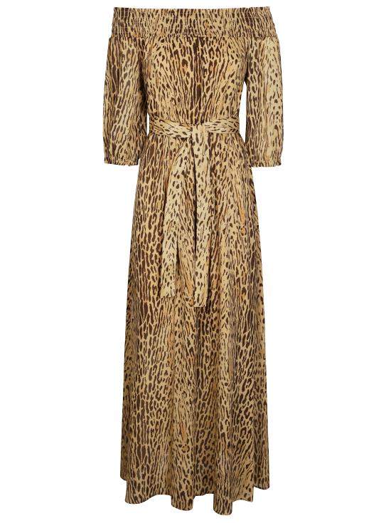 25SS 리우조 롱 원피스 WA5329T6867 M9550 M9550 Marrone