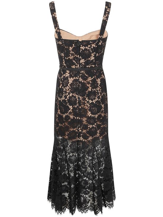 25SS 셀프 포트레이트 미디 원피스 SS25 046MA BLACK - SELF PORTRAIT