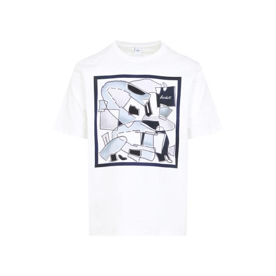 25SS 벨루티 반팔 티셔츠 R28JRS154 001 26F OPTICAL WHITE - BERLUTI