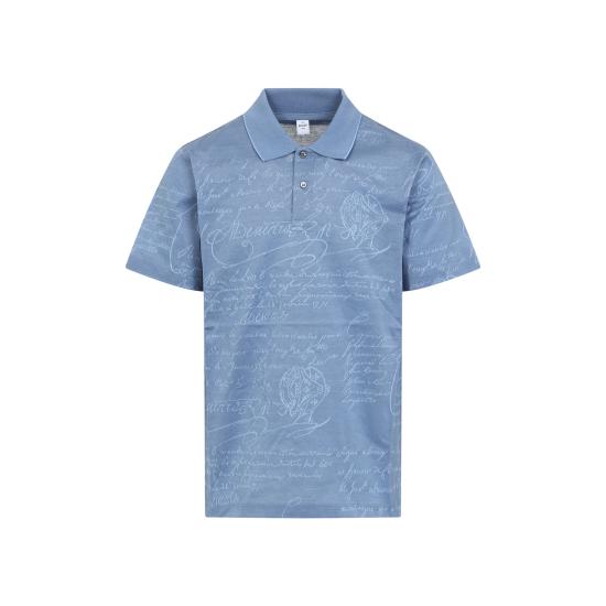 25SS 벨루티 폴로 티셔츠 R28JPS59 001 12N CORNFLOWER BLUE - BERLUTI