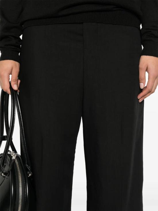 25SS 릭 오웬스 스트레이트 팬츠 RP01E7352 WG 09 BLACK - RICK OWENS