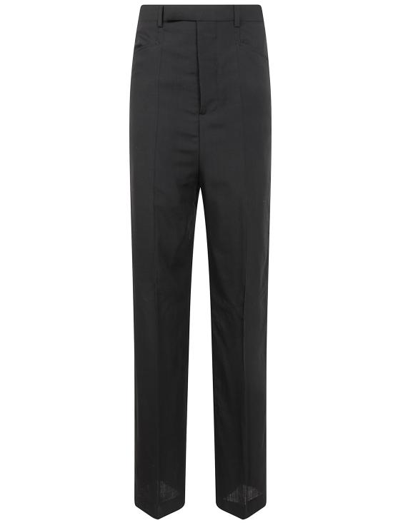 25SS 릭 오웬스 스트레이트 팬츠 RP01E7352 WG 09 BLACK - RICK OWENS