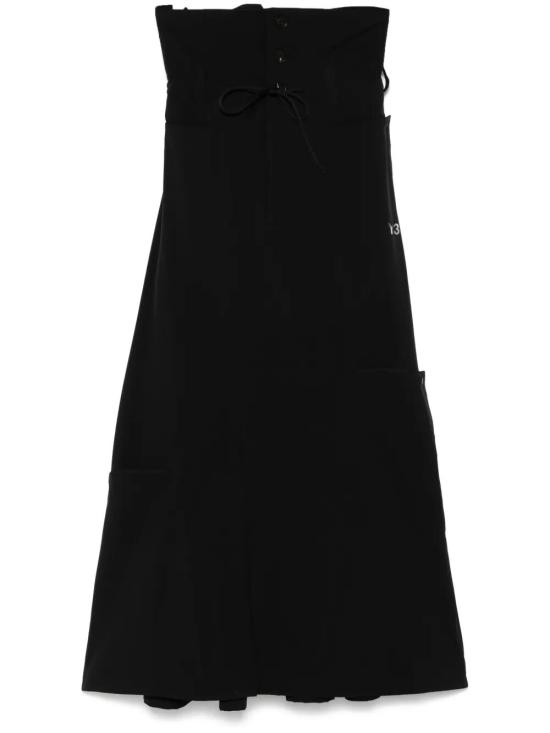 25SS 아디다스 Y3 미디 스커트 JD1477 BLACK