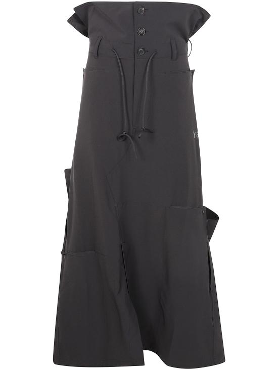 25SS 아디다스 Y3 미디 스커트 JD1477 BLACK - ADIDAS Y3