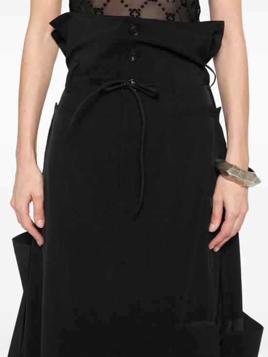 25SS 아디다스 Y3 미디 스커트 JD1477 BLACK - ADIDAS Y3