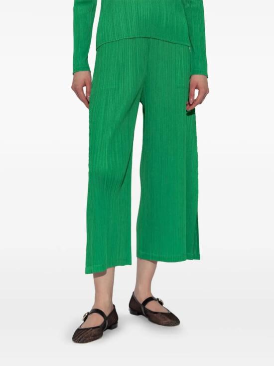 25SS 플리츠플리즈 스트레이트 팬츠 PP56JF125 62 GREEN - PLEATS PLEASE