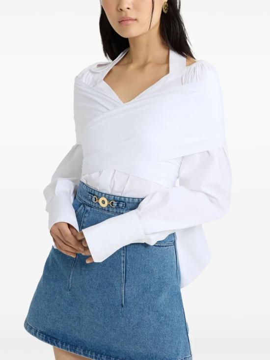 25SS 파투 블라우스 BL0370017 001W WHITE - PATOU