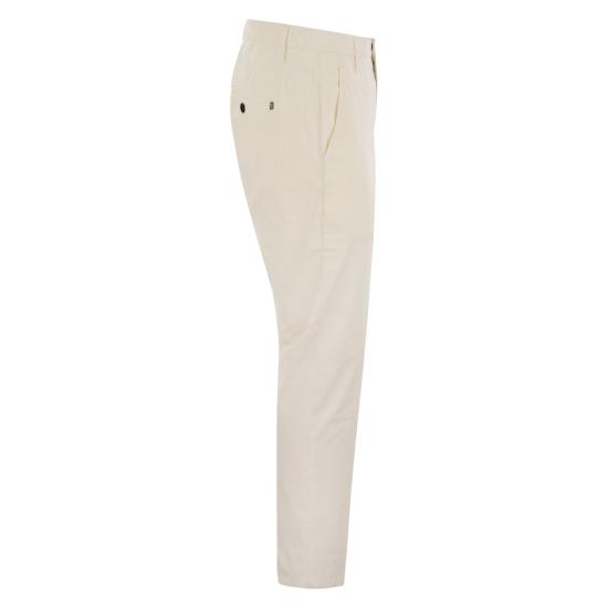  돈답 스트레이트 팬츠 UP518PSE025UPTD WHITE - DONDUP