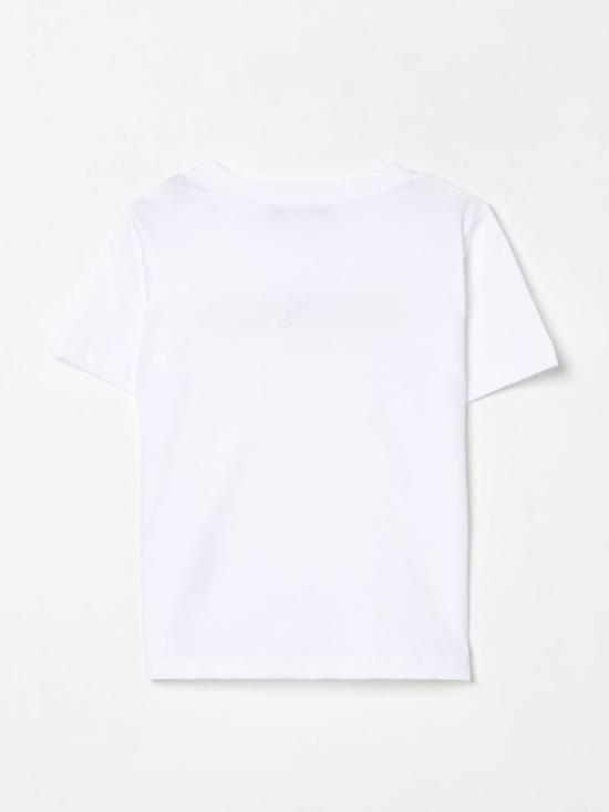 25FW [키즈] 발망 티셔츠 BW8Q41Z0082 100MC White - BALMAIN