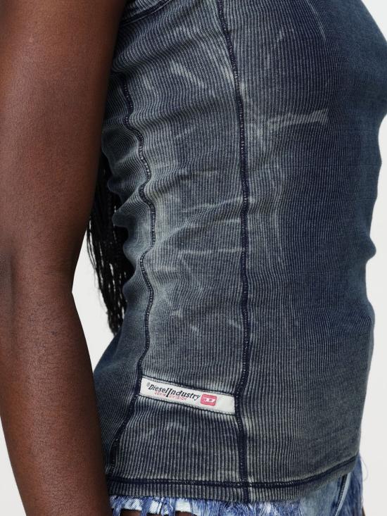 25FW 디젤 민소매 티셔츠 A191520HJBE 01 Blue - DIESEL