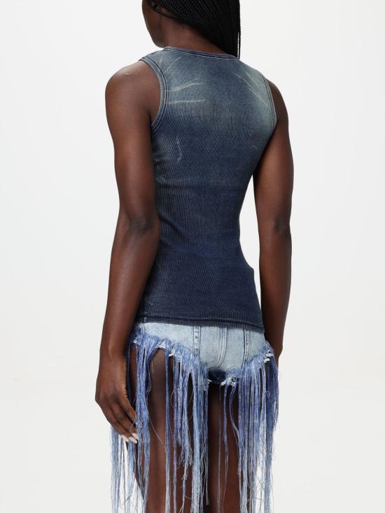 25FW 디젤 민소매 티셔츠 A191520HJBE 01 Blue - DIESEL