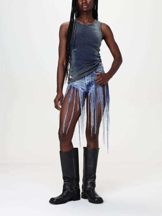 25FW 디젤 민소매 티셔츠 A191520HJBE 01 Blue - DIESEL