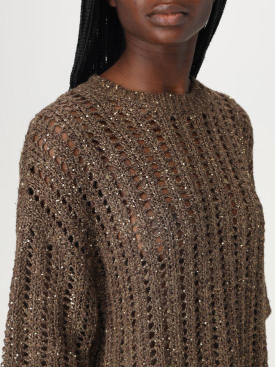 25SS 브루넬로 쿠치넬리 스웨터 MEA393120 CNN10 Brown - BRUNELLO CUCINELLI