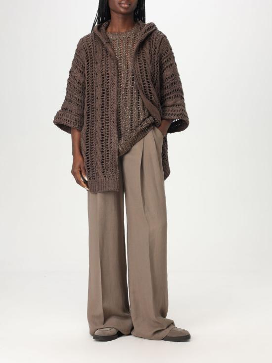 25SS 브루넬로 쿠치넬리 스웨터 MEA393120 CNN10 Brown - BRUNELLO CUCINELLI