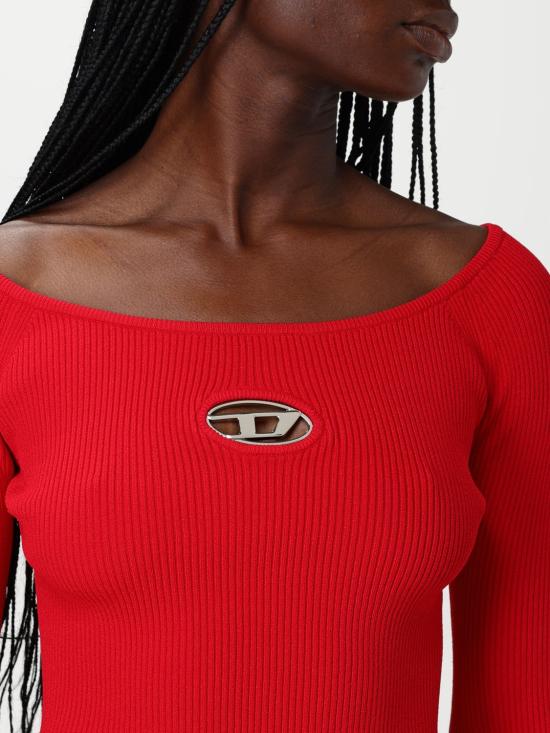 25SS 디젤 긴팔 티셔츠 A141890DLAX 42A Red - DIESEL