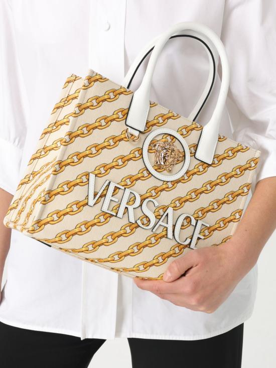 25SS 베르사체 토트백 10058611A13568 5W73V White - VERSACE