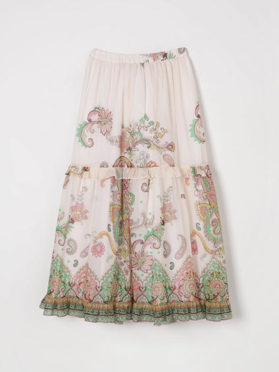 25FW [키즈] 에트로 스커트 GW7A64M0065 105MC Ivory